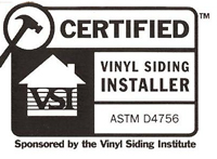 Certified Vinyl Siding Installer