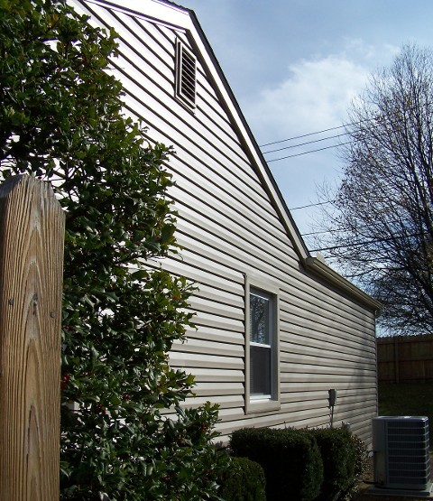 White Siding on House