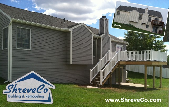 Before & After Deck, Garage Installation, Patio Construction, Deck Construction